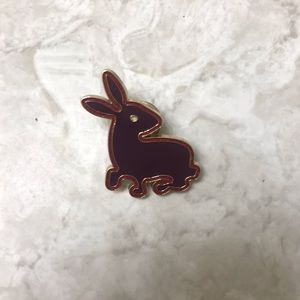 COACH rabbit enamel pin
